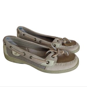 Sperry Top Sider Leather Loafers 7.5M Tan